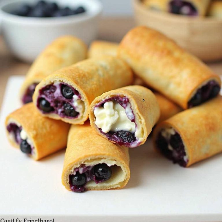 Blueberry Cream Cheese Egg Rolls - Unique Baking Idea