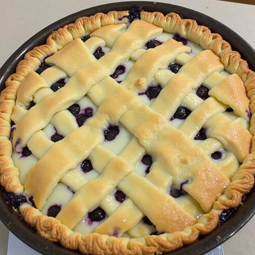 Blueberry Pie with Lemon and Ginger