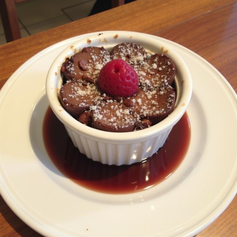 Chocolate Lava Bread Pudding