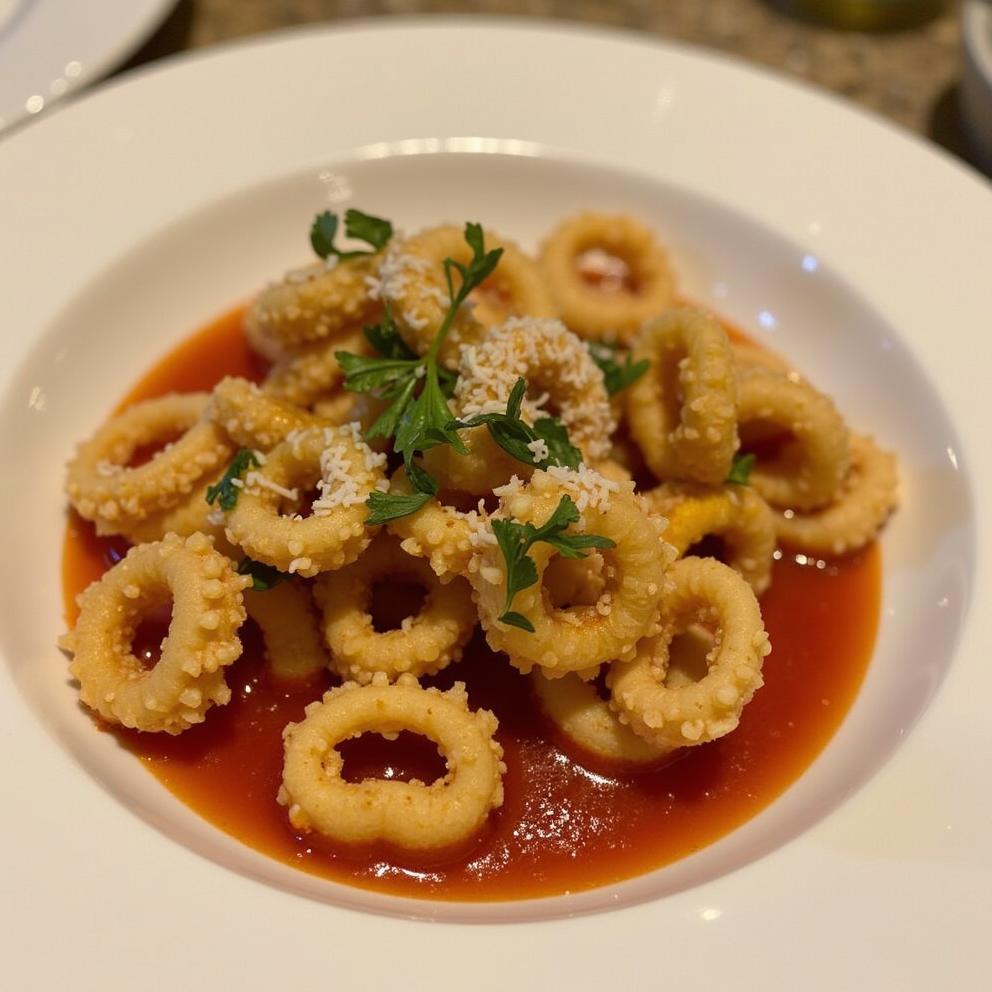 Fried Calamari with Marinara Sauce