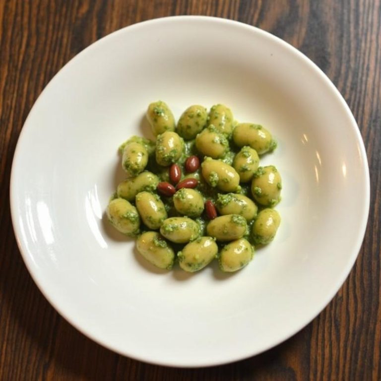 Gnocchi with Pesto and Pine Nuts