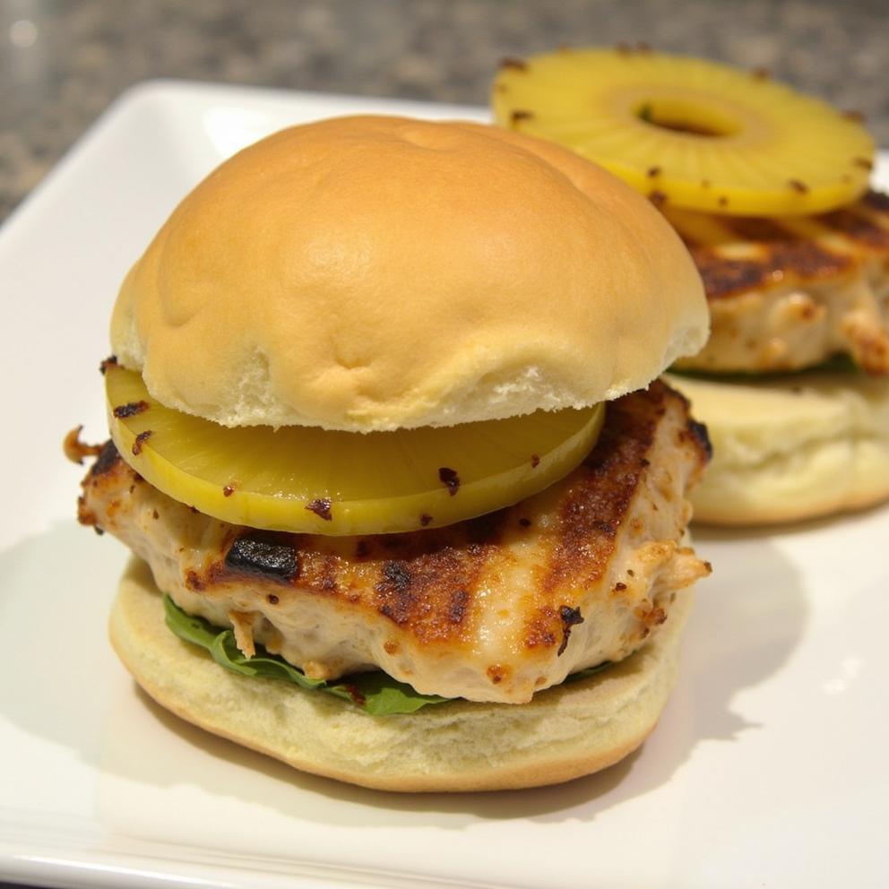 Grilled Pineapple Chicken Sandwiches