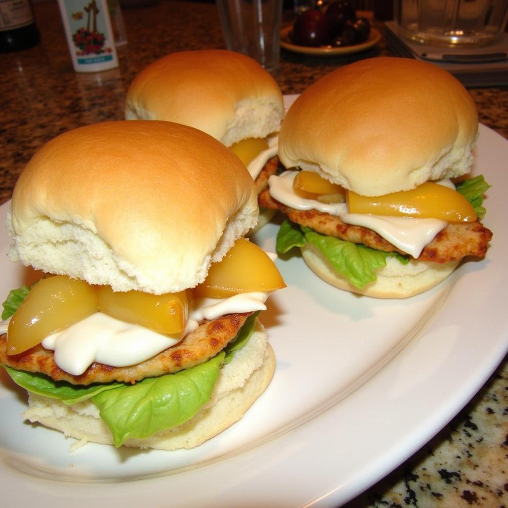 Hawaiian Chicken Sliders