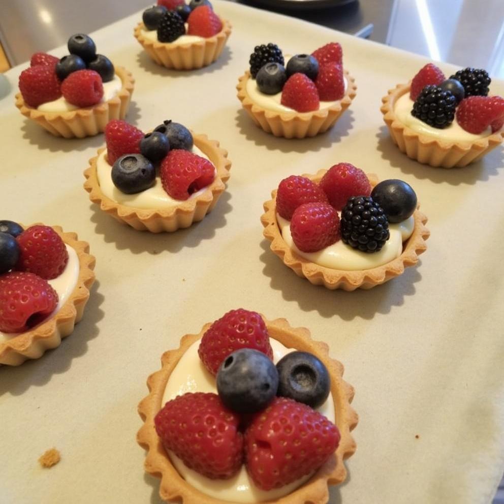 Mini Fruit Tarts with Pastry Cream