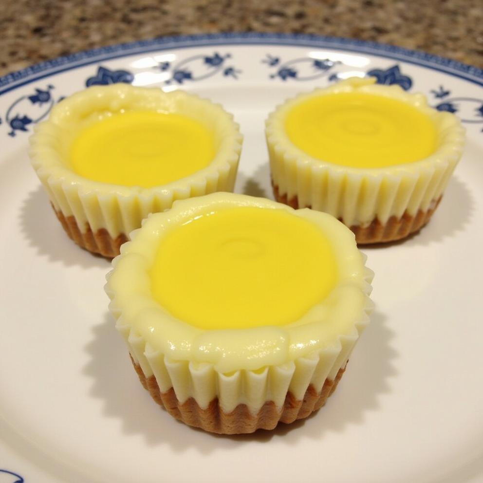 No-Bake Lemon Curd Mini Cheesecakes