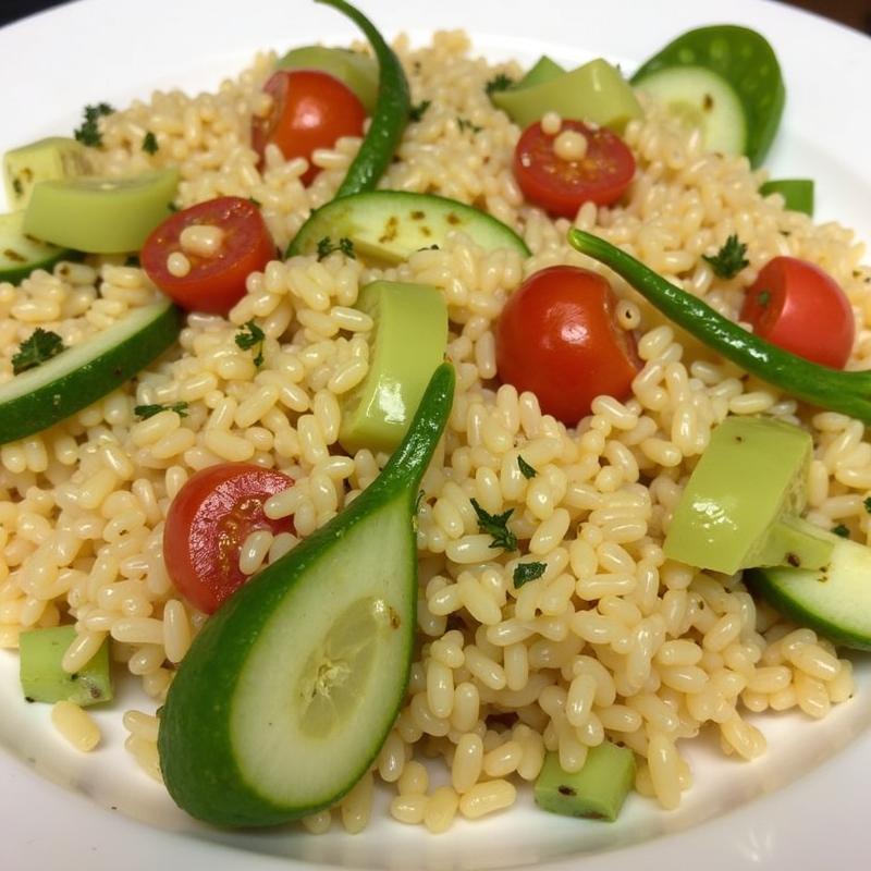 Orzo Salad with Lemon Vinaigrette