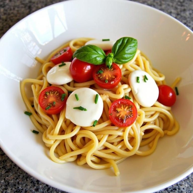 Pasta Caprese with Cherry Tomatoes