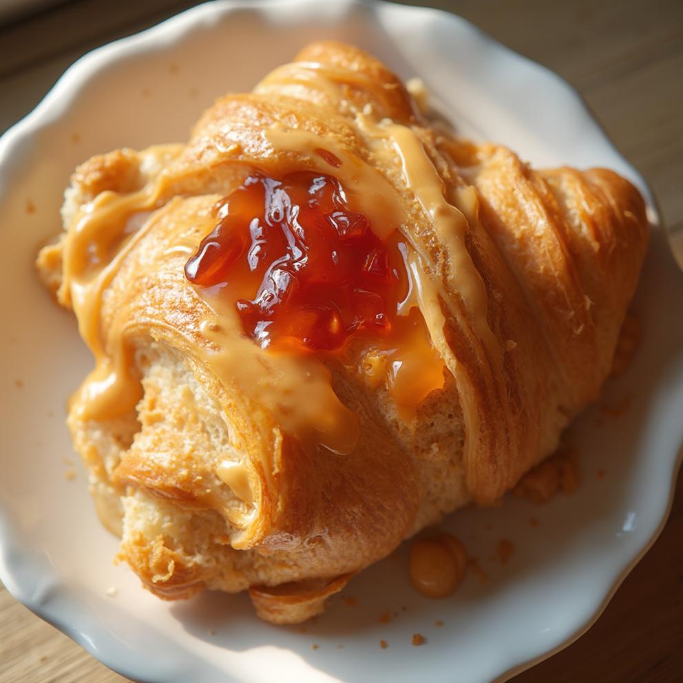 Peanut Butter and Jelly Croissant