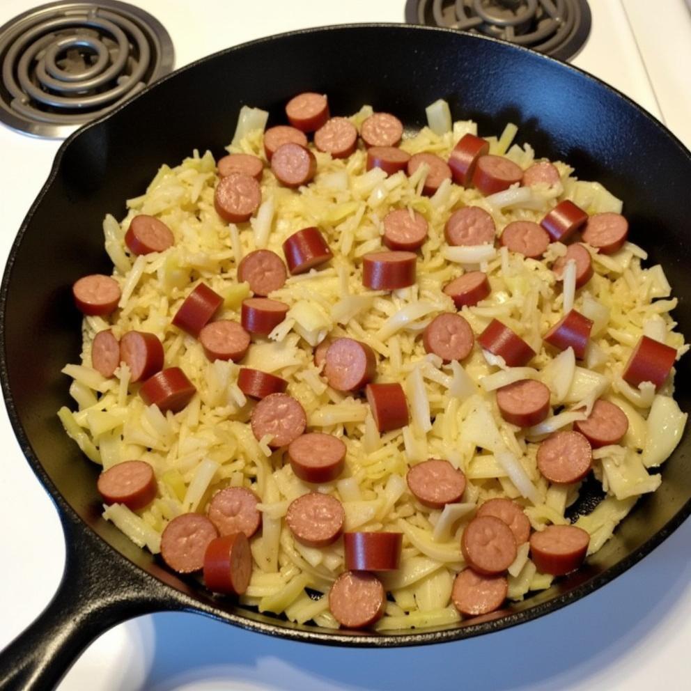 Smoked Sausage and Cabbage Skillet