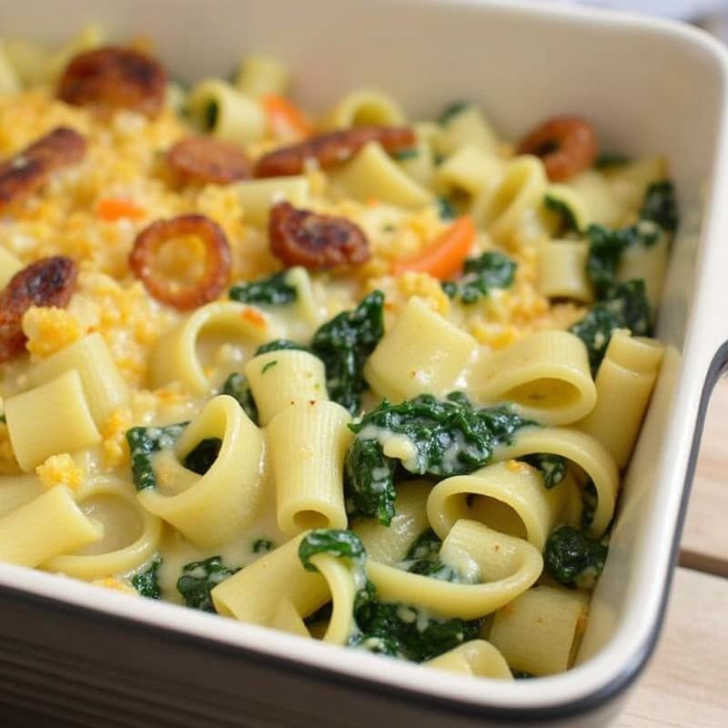 Spinach and Artichoke Pasta Bake