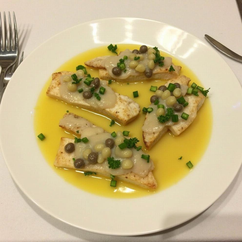 Swordfish Steaks with Lemon Caper Sauce