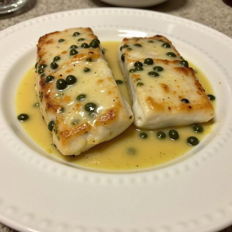 Swordfish Steaks with Lemon Caper Sauce