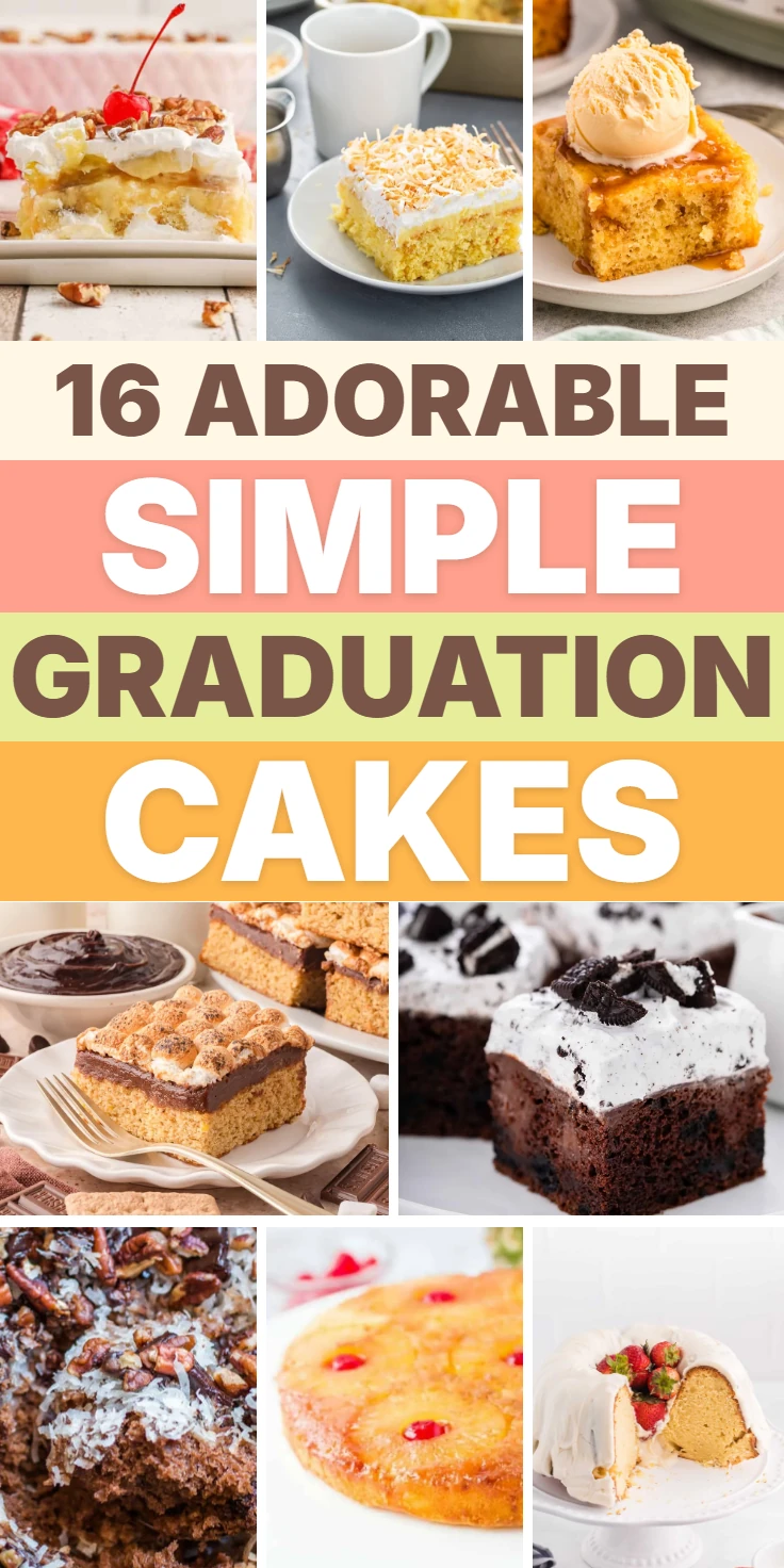 simple graduation cakes