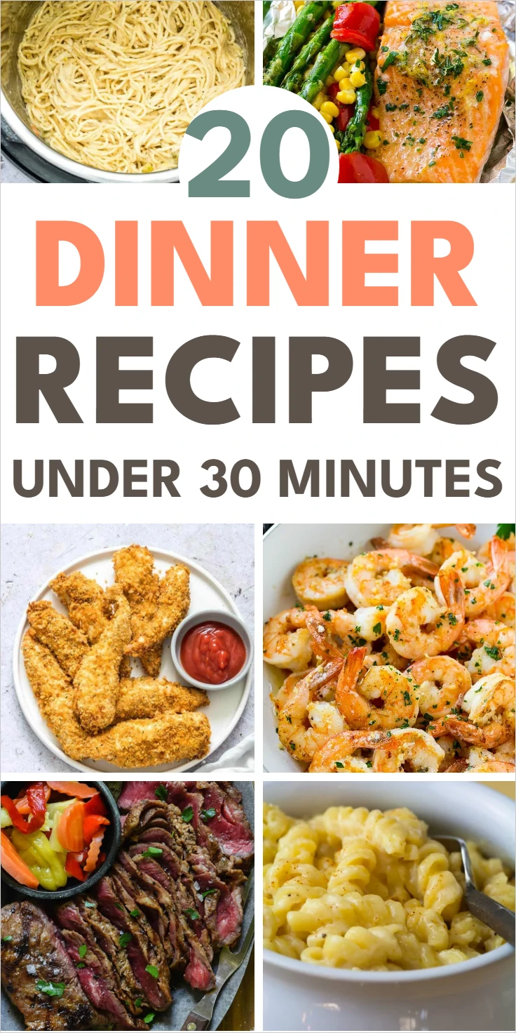 dinner recipes under 30 minutes