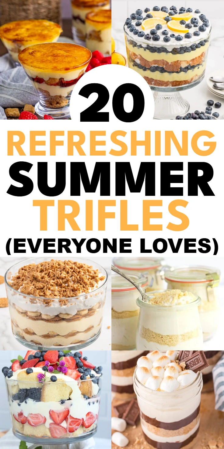 summer trifle desserts