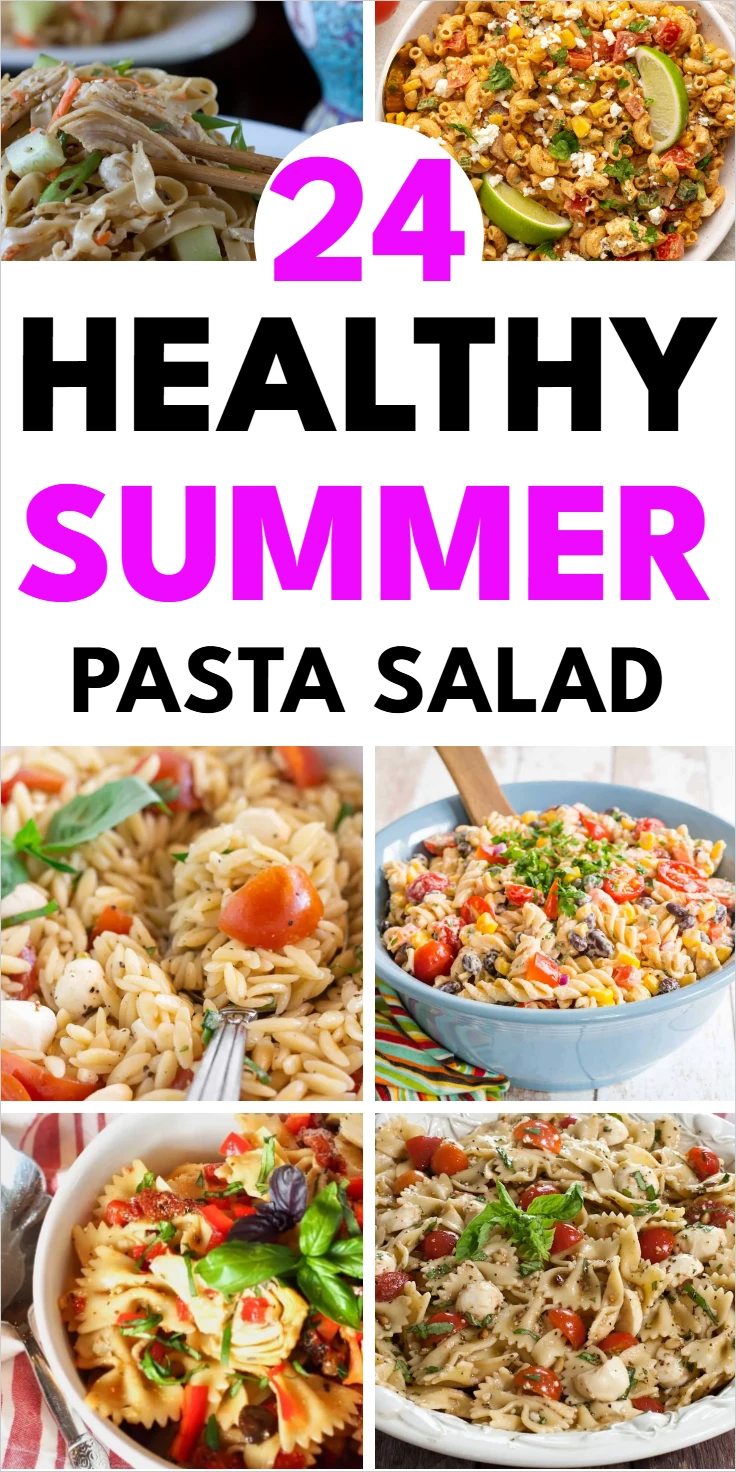 healthy summer pasta salad