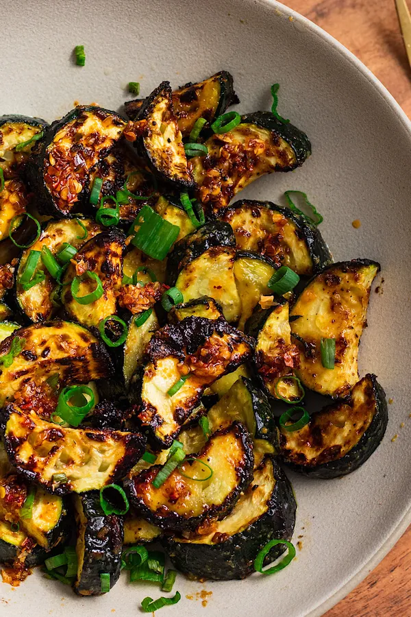 Air Fried Honey Garlic Zucchini