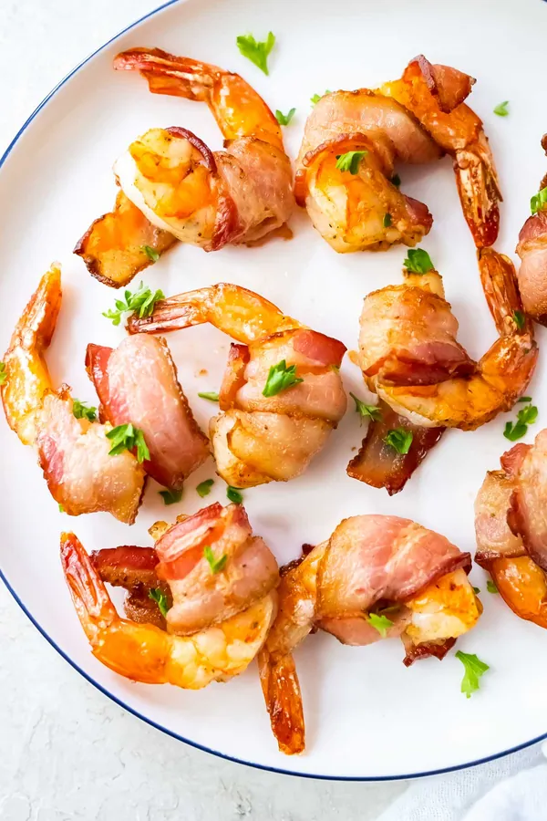Air Fryer Bacon Wrapped Shrimp