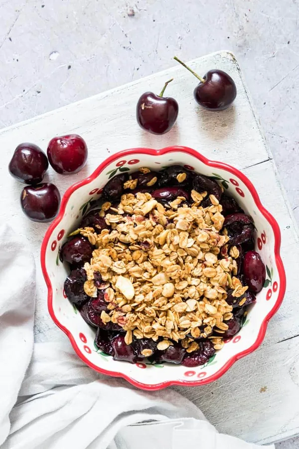 Air Fryer Cherry Crisp