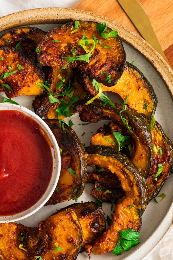 Air Fryer Kabocha Squash Fries (vegan + gluten free)