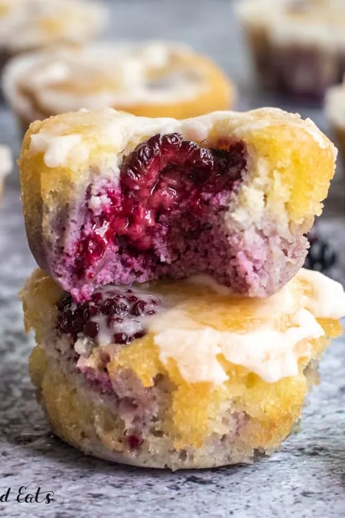 Almond Flour Blackberry Muffins
