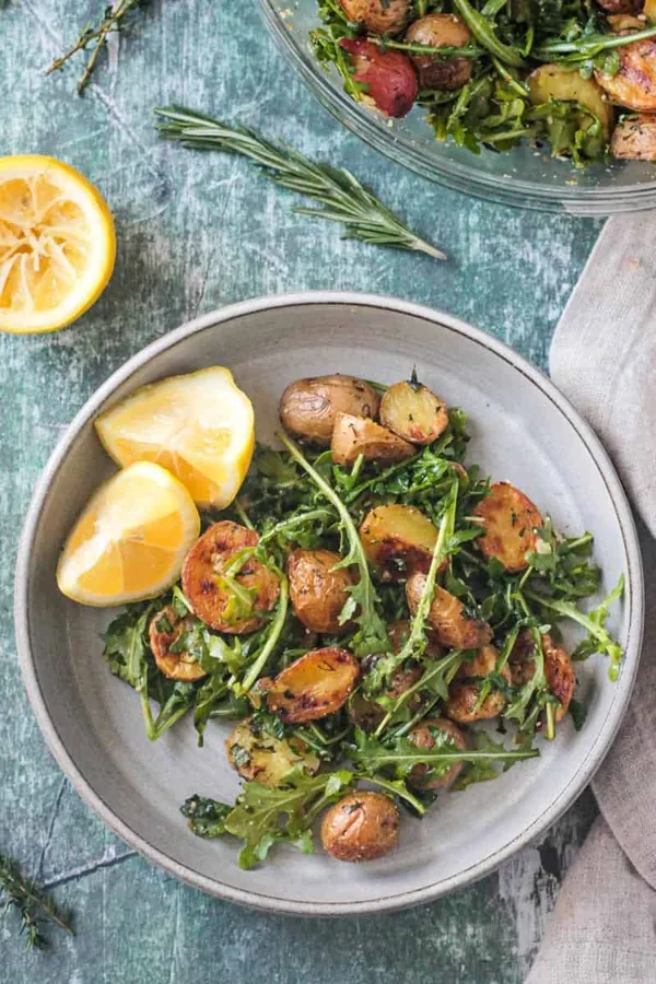 Arugula Salad with Roasted Potatoes