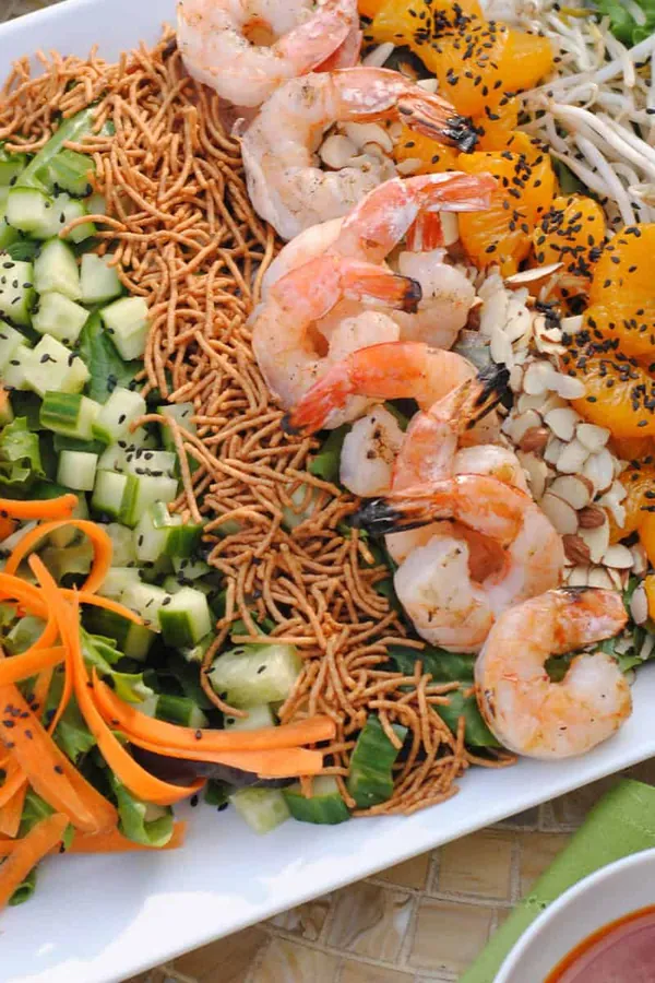 Asian Shrimp Salad with Gochujang Dressing