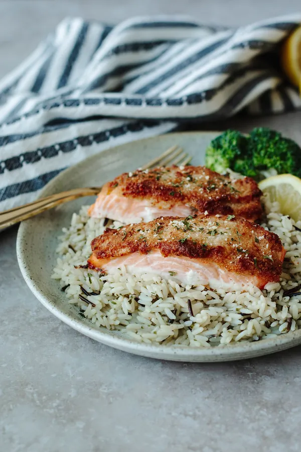 Baked Parmesan Crusted Salmon