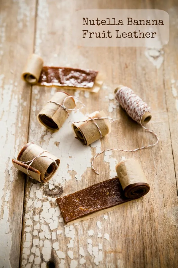 Banana Fruit Leather with Nutella