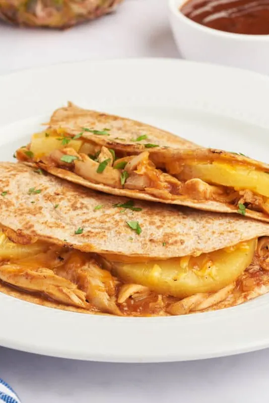 BBQ Chicken & Pineapple Quesadillas
