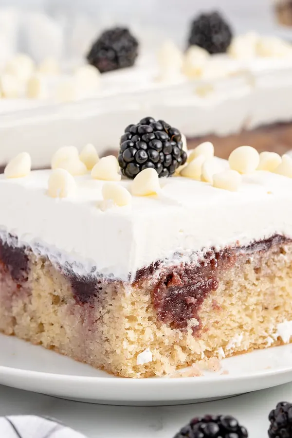Blackberry Poke Cake