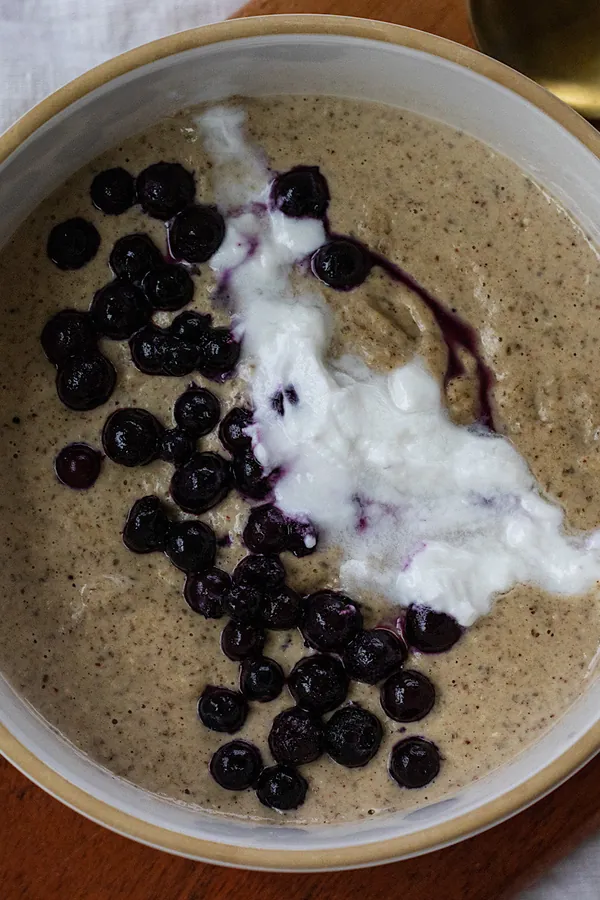 blended oatmeal with protein powder