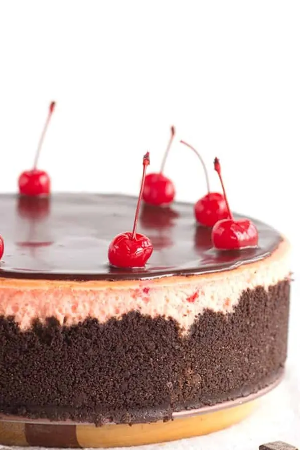 Cherry Chocolate Chip Cheesecake