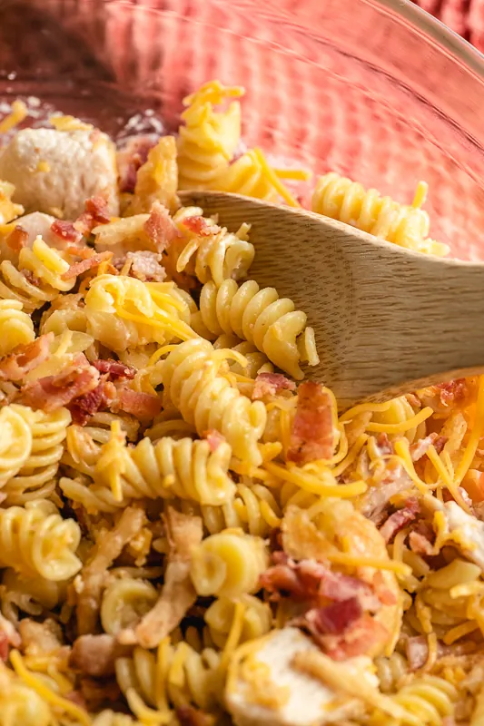 Chicken Bacon Ranch Pasta Salad