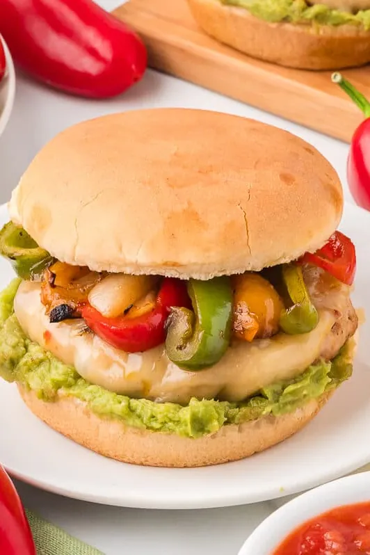 Chicken Fajita Burgers