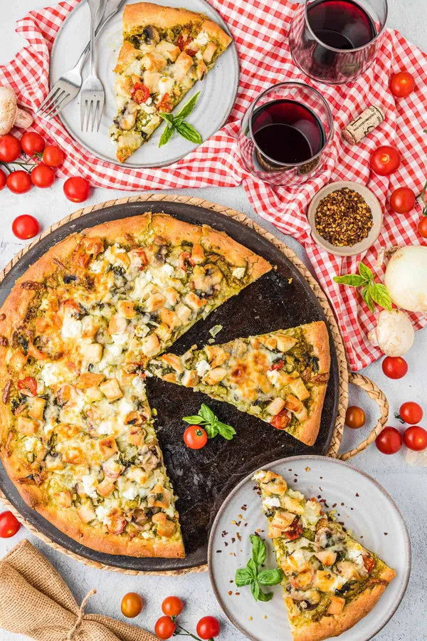 Chicken Pesto Pizza