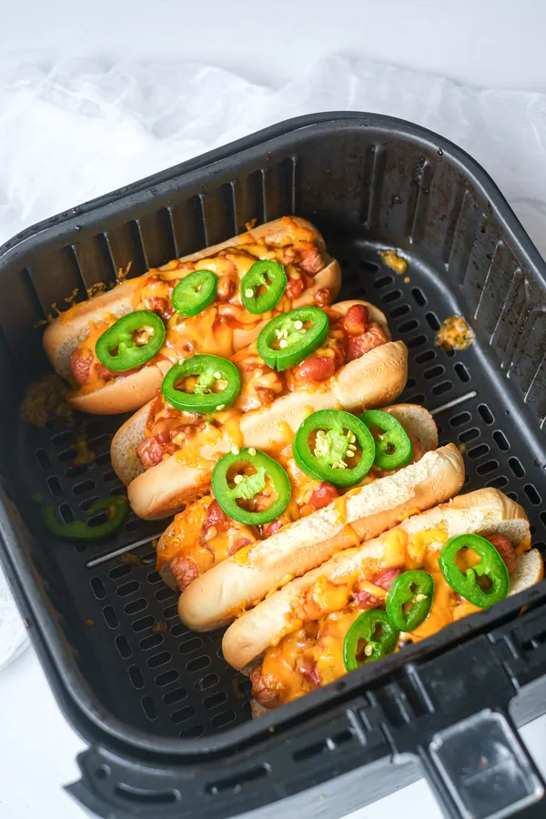 Chili Cheese Dog (Oven and Air Fryer)