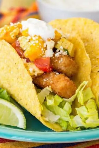 Chili Lime Fish Stick Tacos