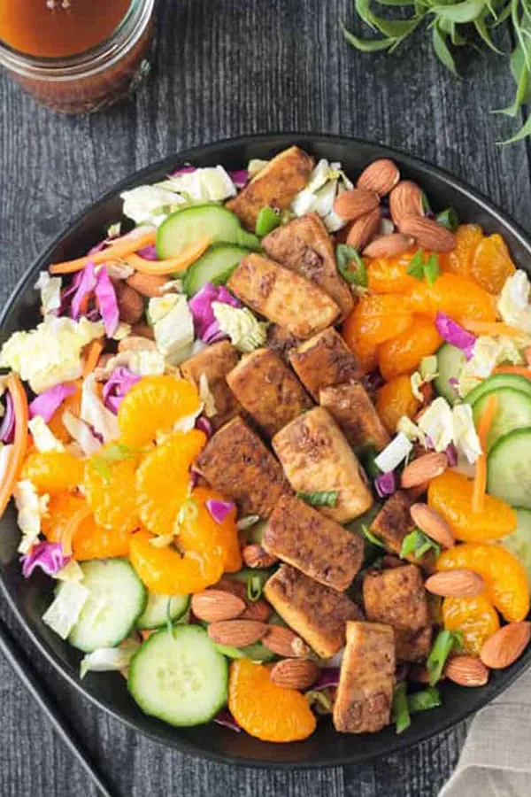 Chinese Tofu Salad with Sesame Vinaigrette