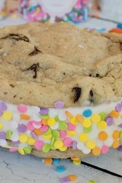 Chocolate Chip Cookie Ice Cream Sandwiches