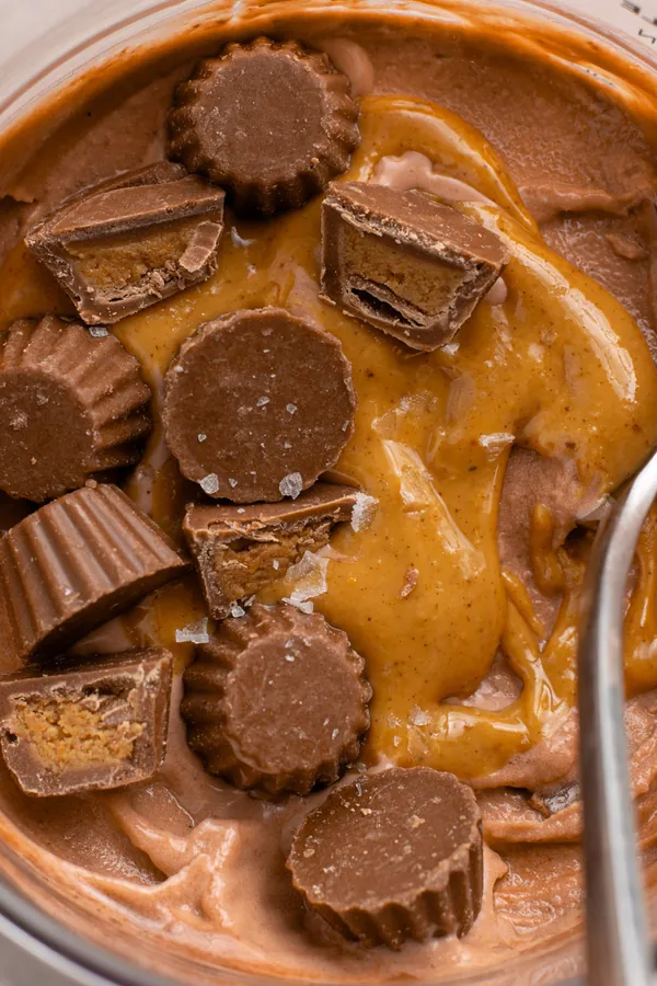 Chocolate Peanut Butter Protein Ice Cream