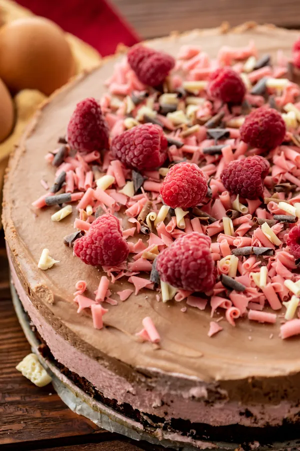Chocolate Raspberry Mousse Cake