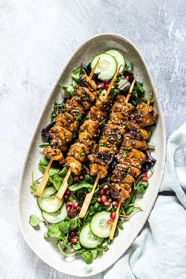 Coconut Lime Grilled Chicken Skewers