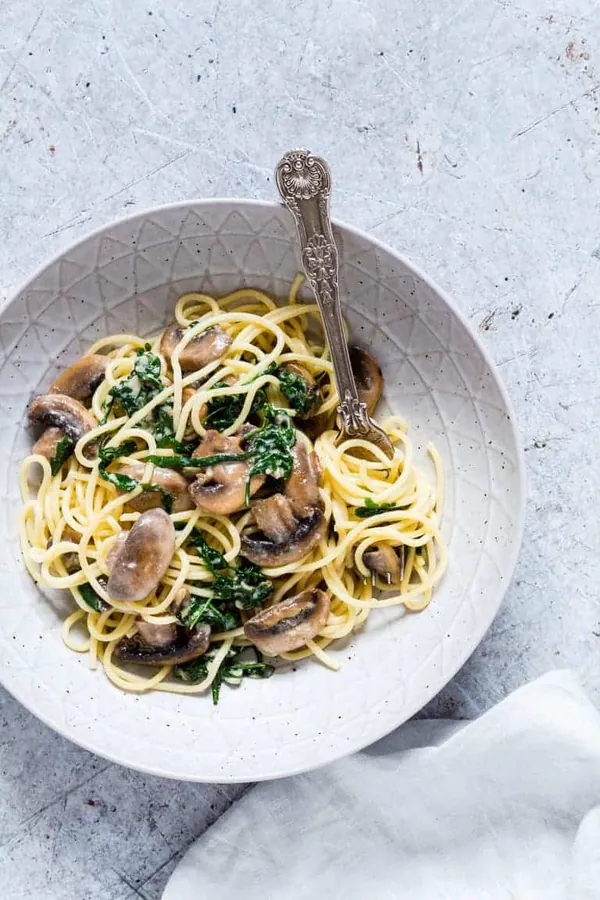 Creamy Orange Mushroom Pasta