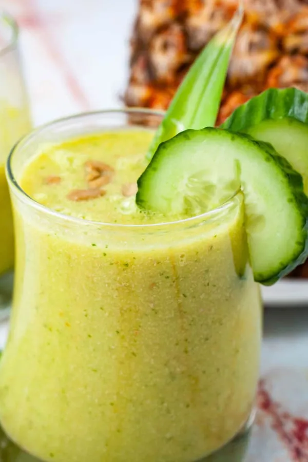 Creamy Pineapple Cucumber Smoothie