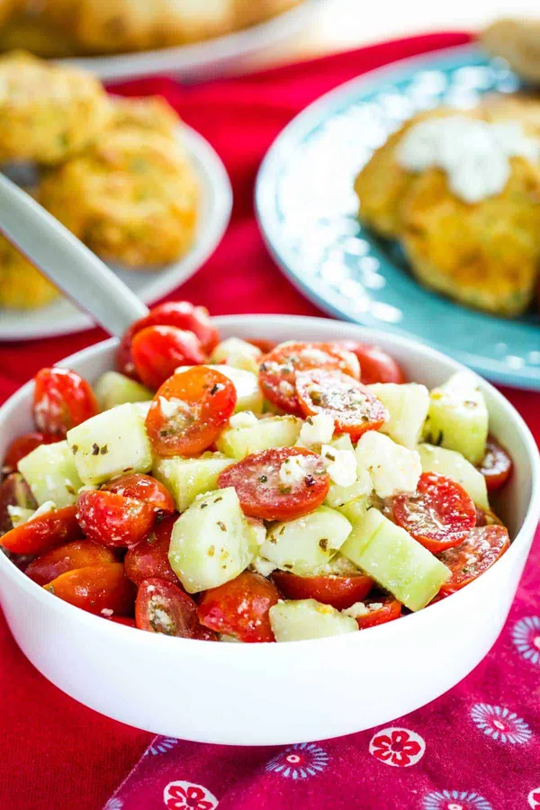 Cucumber Tomato Feta Salad