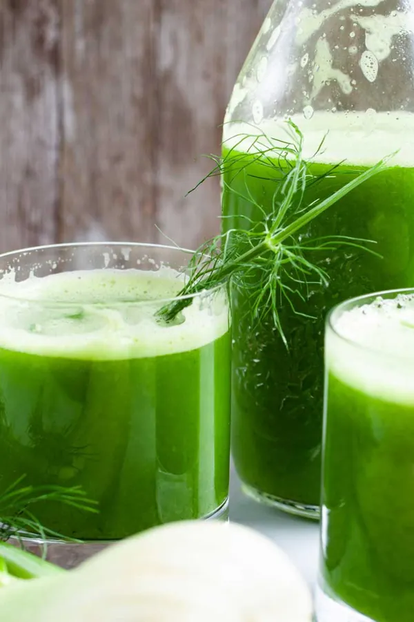 Fennel Juice With Celery And Pineapple