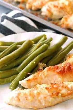 Five Minute Garlic Parmesan Chicken Tenders