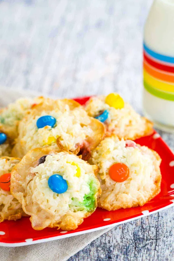 Flourless Coconut M&M's Macaroons