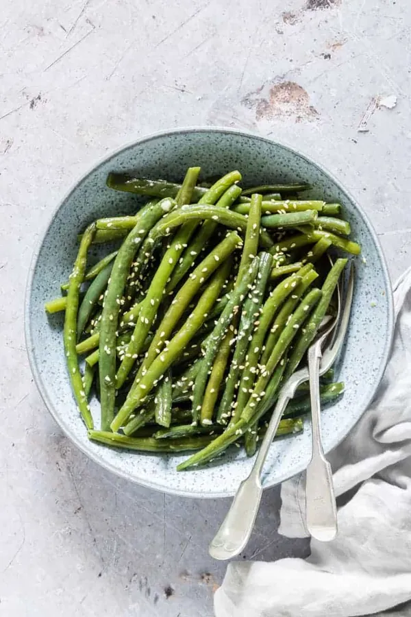 Garlic Butter Sesame Instant Pot Green Beans